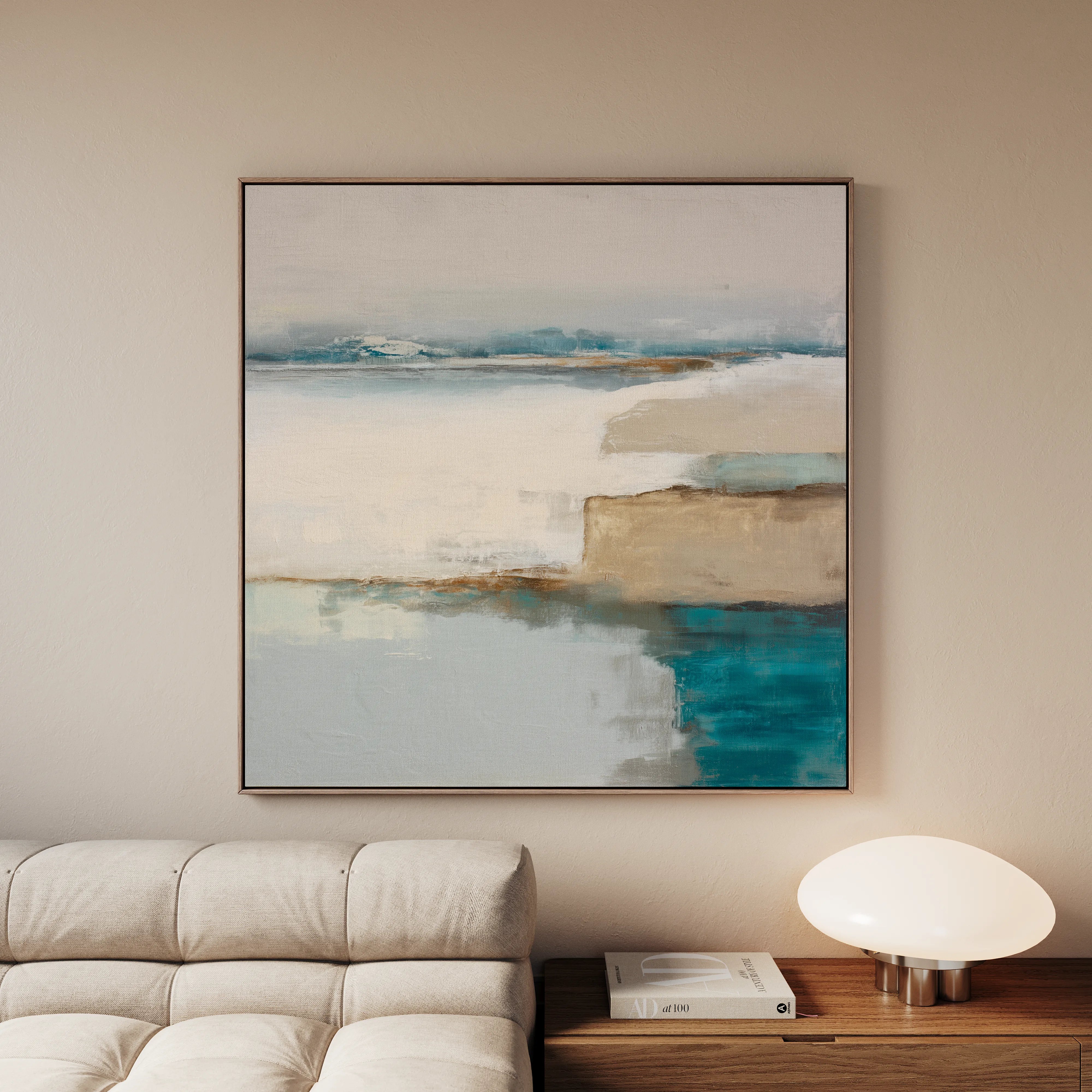 Abstract 764 Canvas Art 60 x 60 cm / Black