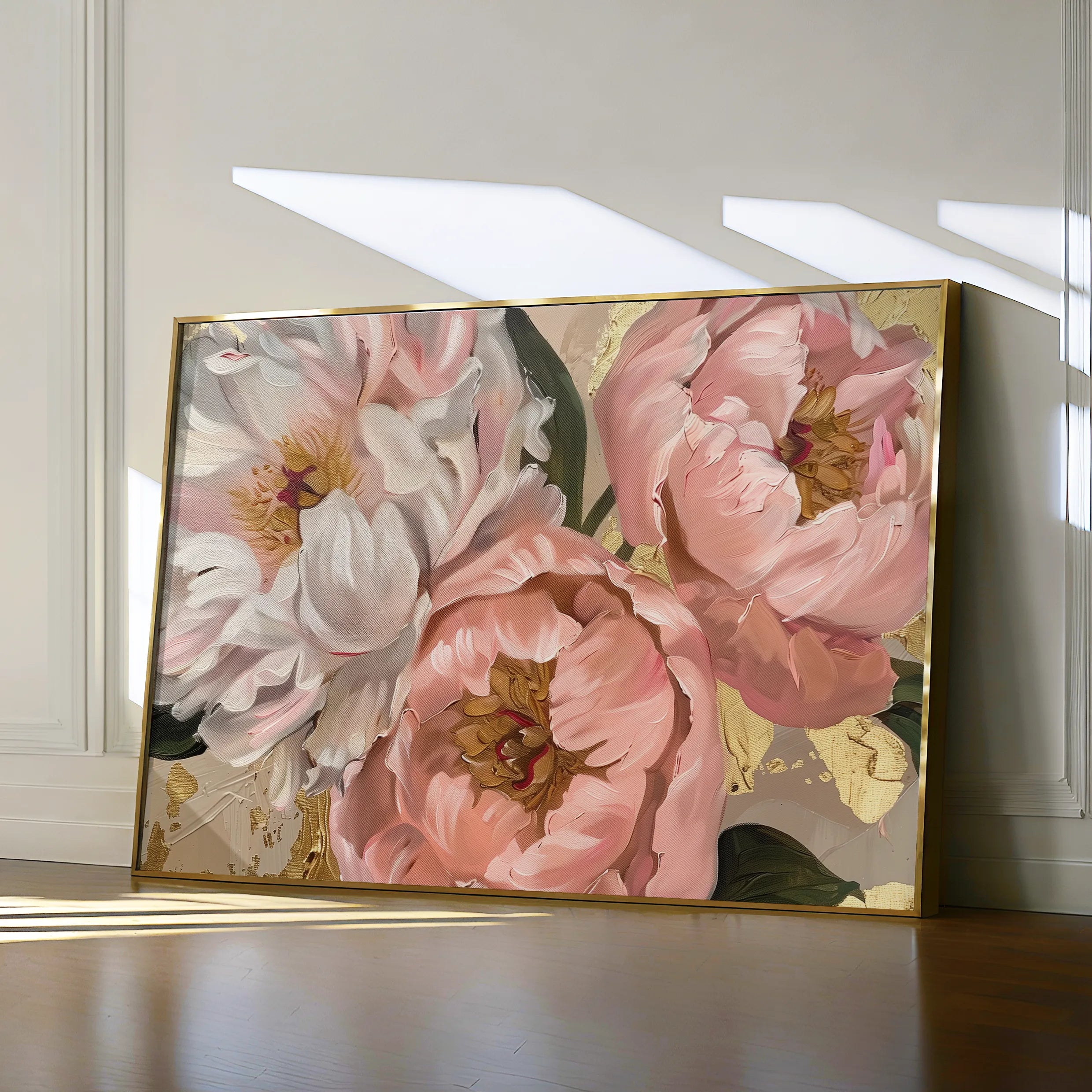 Floral 764 Canvas Art 60 x 40 cm / Black