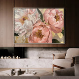 Floral 764 Canvas Art 60 x 40 cm / Black