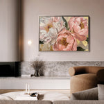Floral 764 Canvas Art 60 x 40 cm / Black