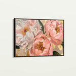 Floral 764 Canvas Art 60 x 40 cm / Black