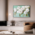 Floral 765 Canvas Art 60 x 40 cm / Black