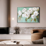 Floral 765 Canvas Art 60 x 40 cm / Black