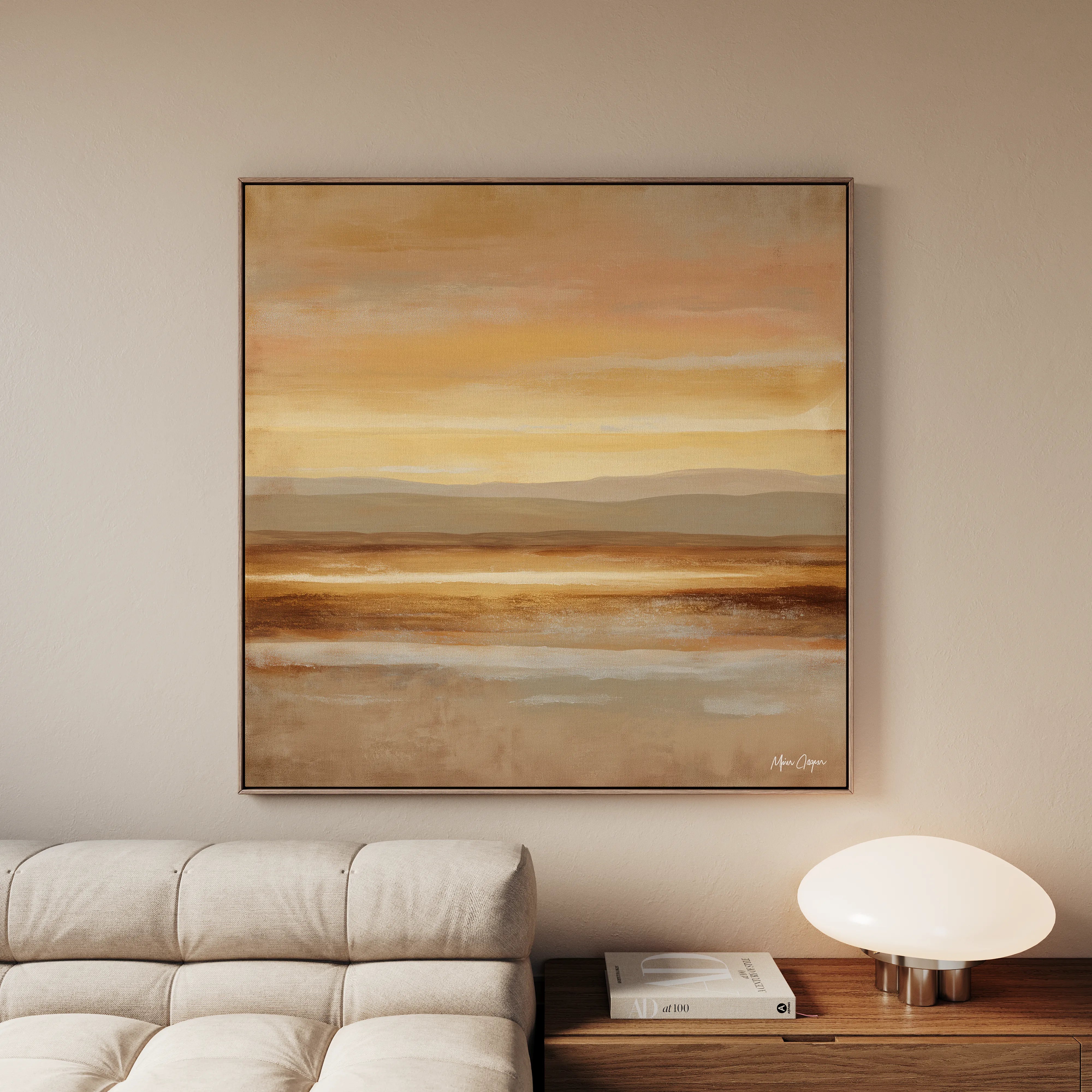 Abstract 766 Canvas Art 60 x 60 cm / Black