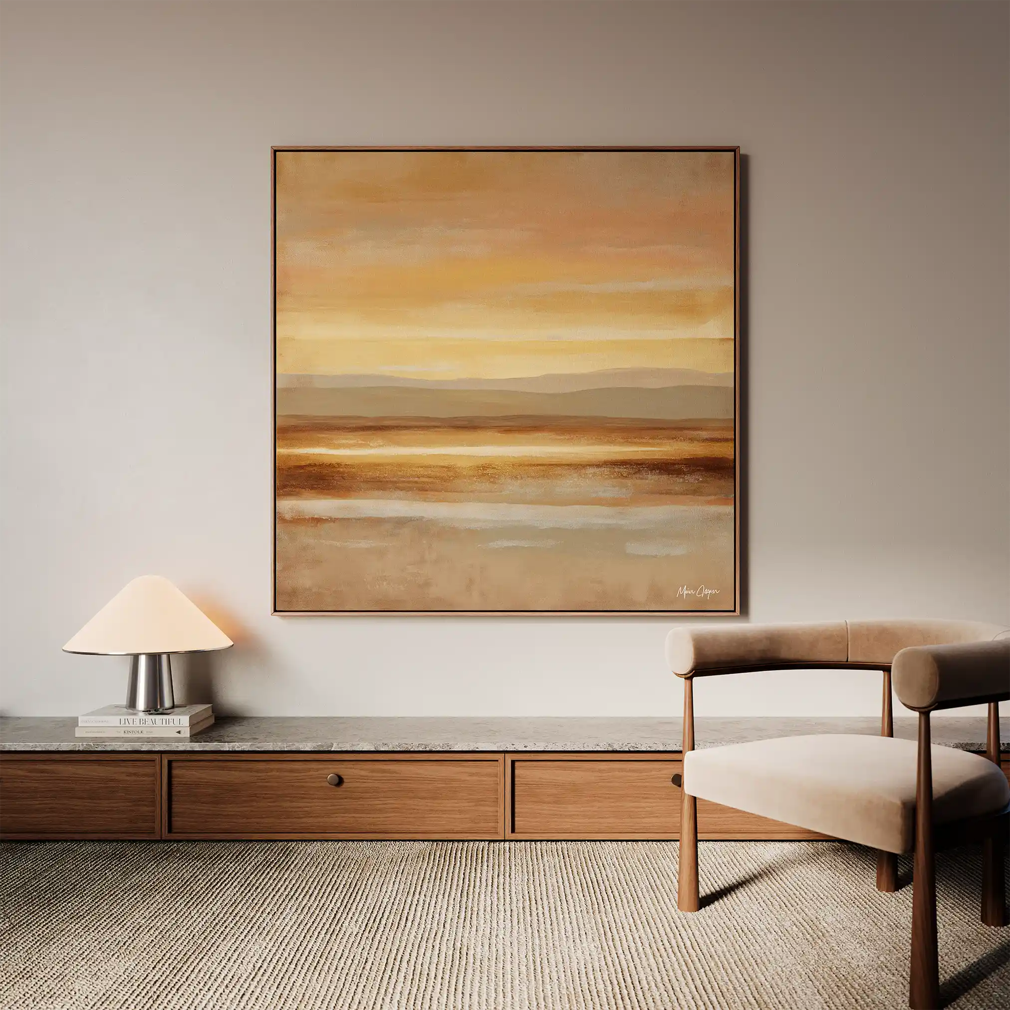 Abstract 766 Canvas Art 60 x 60 cm / Black