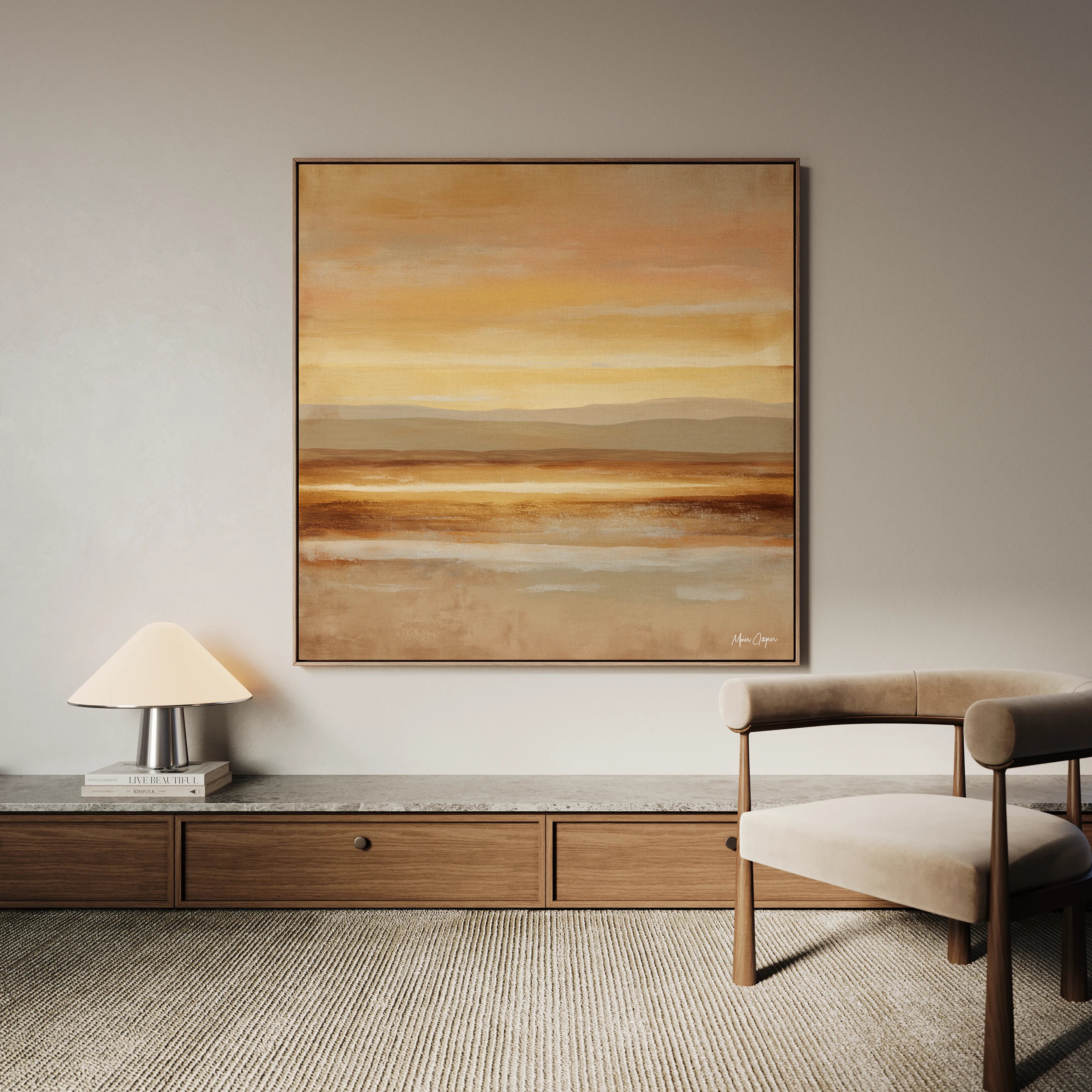 Abstract 766 Canvas Art 60 x 60 cm / Black