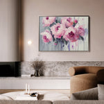 Floral 766 Canvas Art 60 x 40 cm / Black