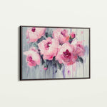 Floral 766 Canvas Art 60 x 40 cm / Black