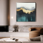 Abstract 767 Canvas Art 60 x 60 cm / Black