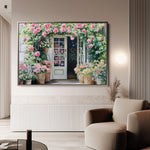 Floral 767 Canvas Art 60 x 40 cm / Black