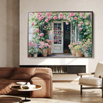 Floral 767 Canvas Art 60 x 40 cm / Black