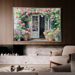 Floral 767 Canvas Art 60 x 40 cm / Black