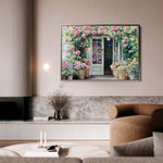 Floral 767 Canvas Art 60 x 40 cm / Black