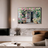 Floral 767 Canvas Art 60 x 40 cm / Black