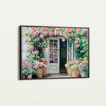 Floral 767 Canvas Art 60 x 40 cm / Black