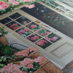 Floral 767 Canvas Art 60 x 40 cm / Black