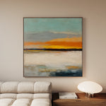 Abstract 768 Canvas Art 60 x 60 cm / Black