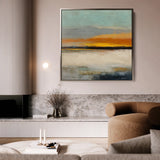 Abstract 768 Canvas Art 60 x 60 cm / Black