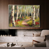 Floral 768 Canvas Art 60 x 40 cm / Black