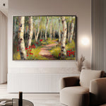 Floral 768 Canvas Art 60 x 40 cm / Black
