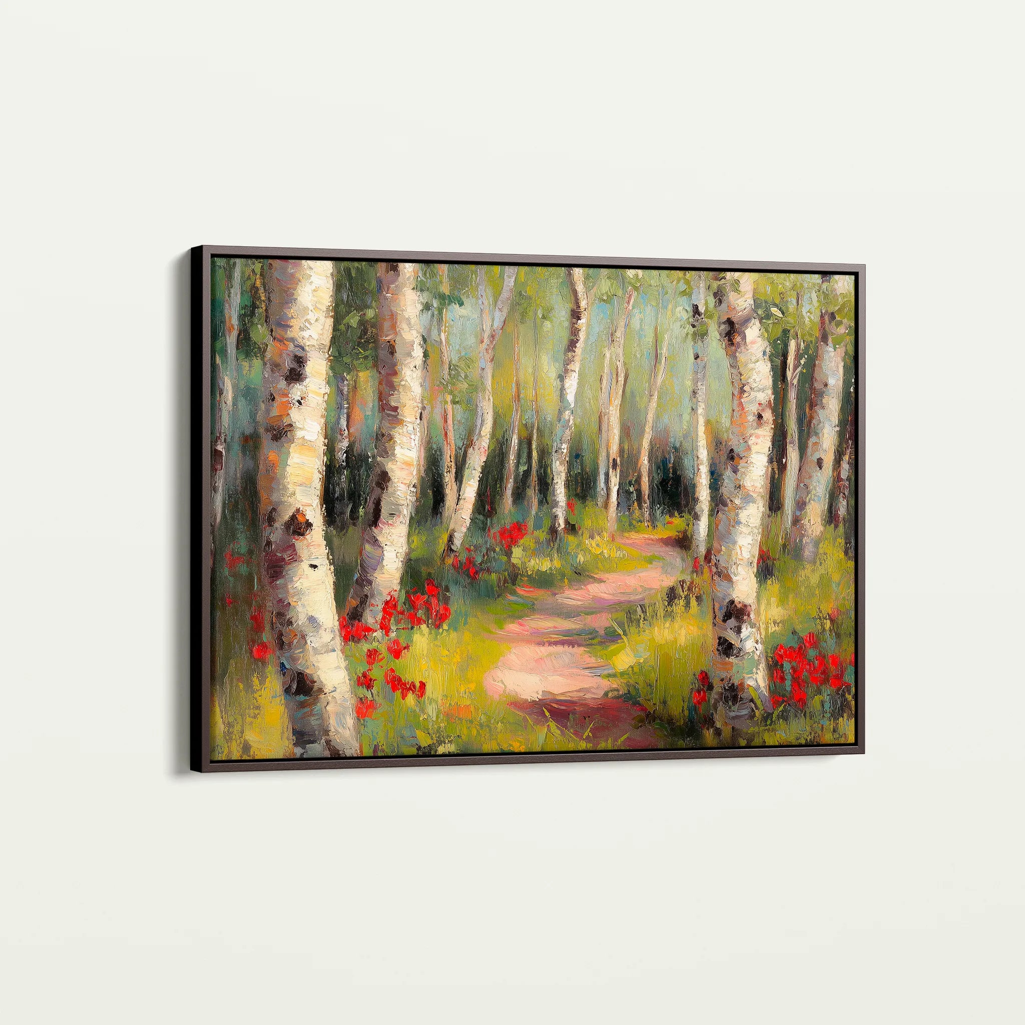 Floral 768 Canvas Art 60 x 40 cm / Black