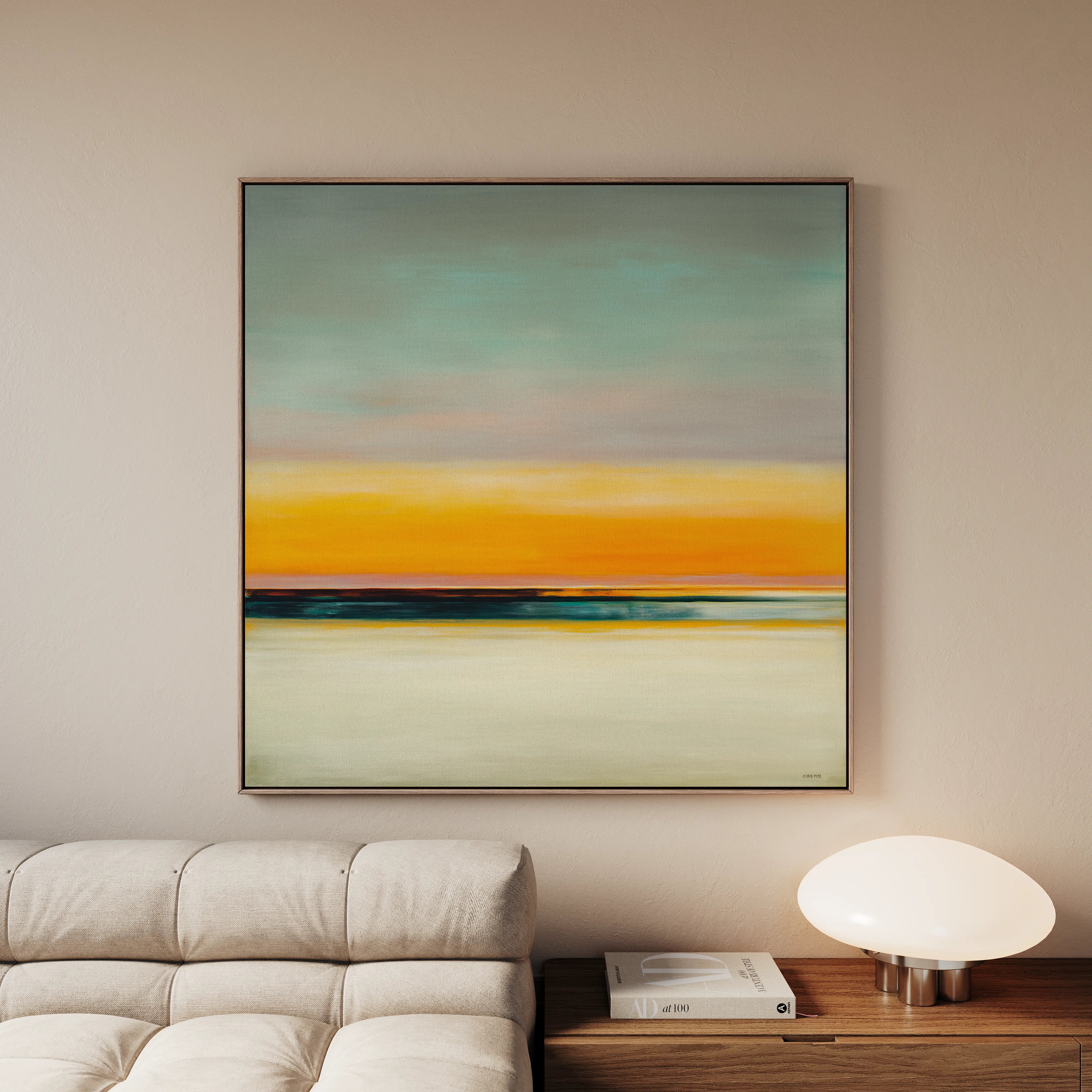 Abstract 769 Canvas Art 60 x 60 cm / Black