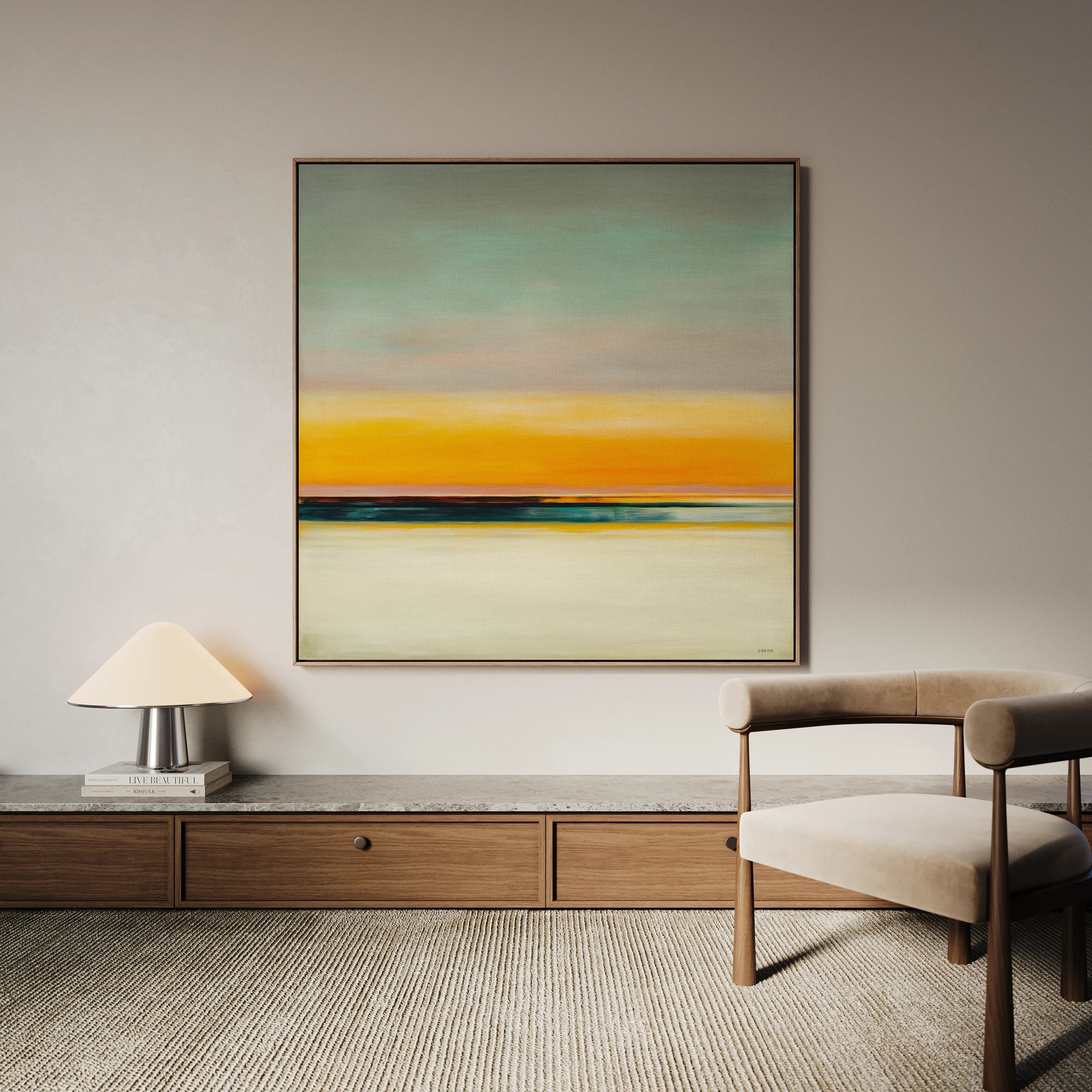 Abstract 769 Canvas Art 60 x 60 cm / Black