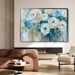 Floral 769 Canvas Art 60 x 40 cm / Black