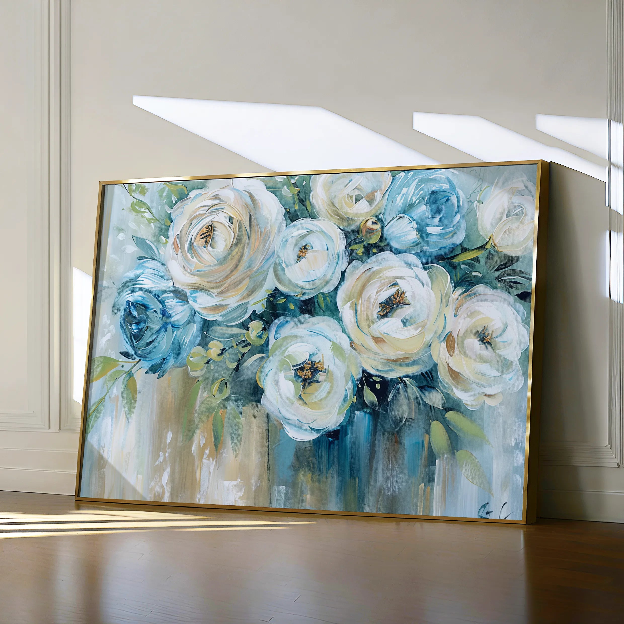 Floral 769 Canvas Art 60 x 40 cm / Black
