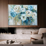 Floral 769 Canvas Art 60 x 40 cm / Black