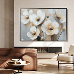 Floral 770 Canvas Art 60 x 40 cm / Black