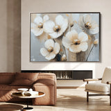 Floral 770 Canvas Art 60 x 40 cm / Black