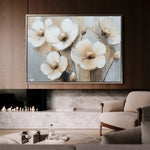 Floral 770 Canvas Art 60 x 40 cm / Black