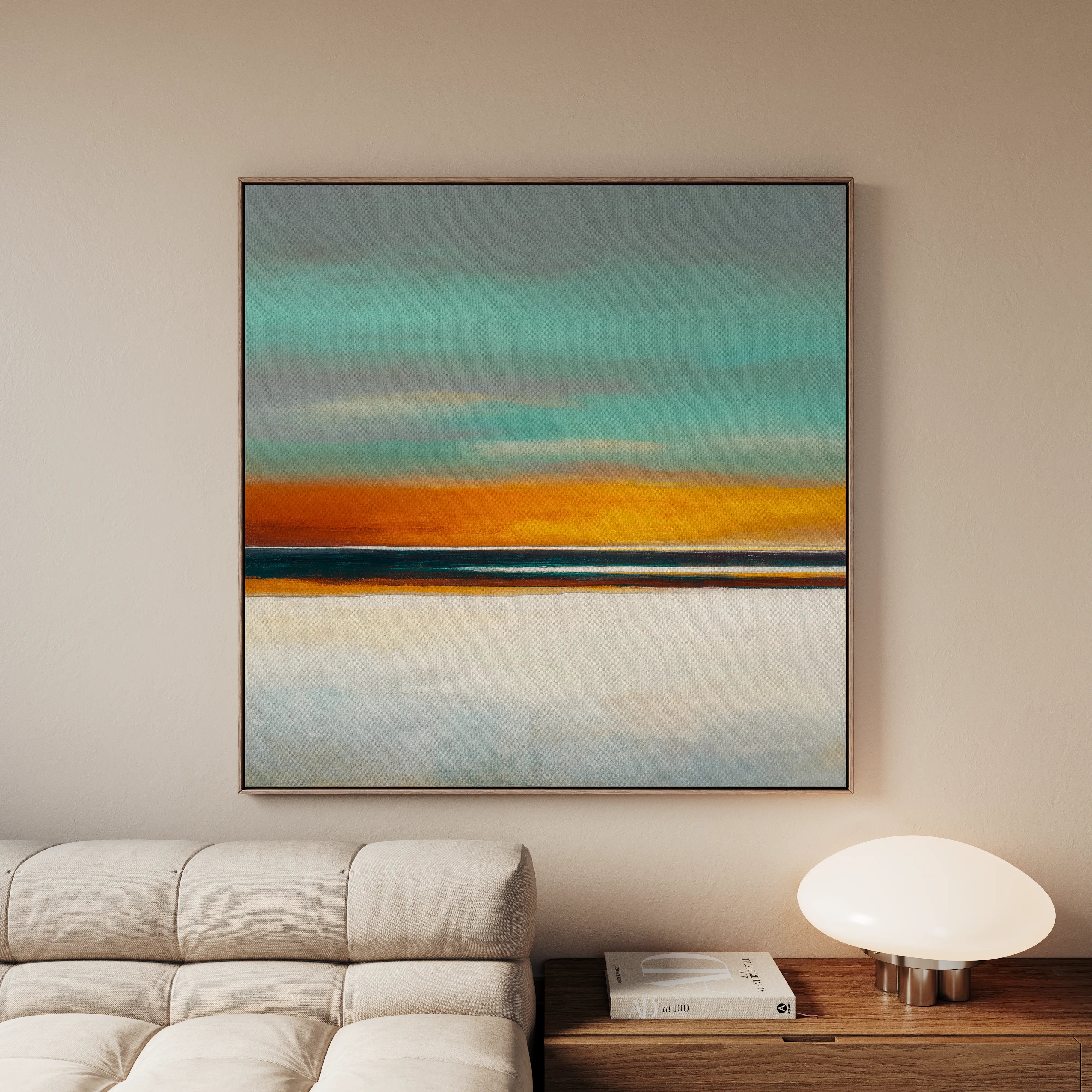 Abstract 771 Canvas Art 60 x 60 cm / Black