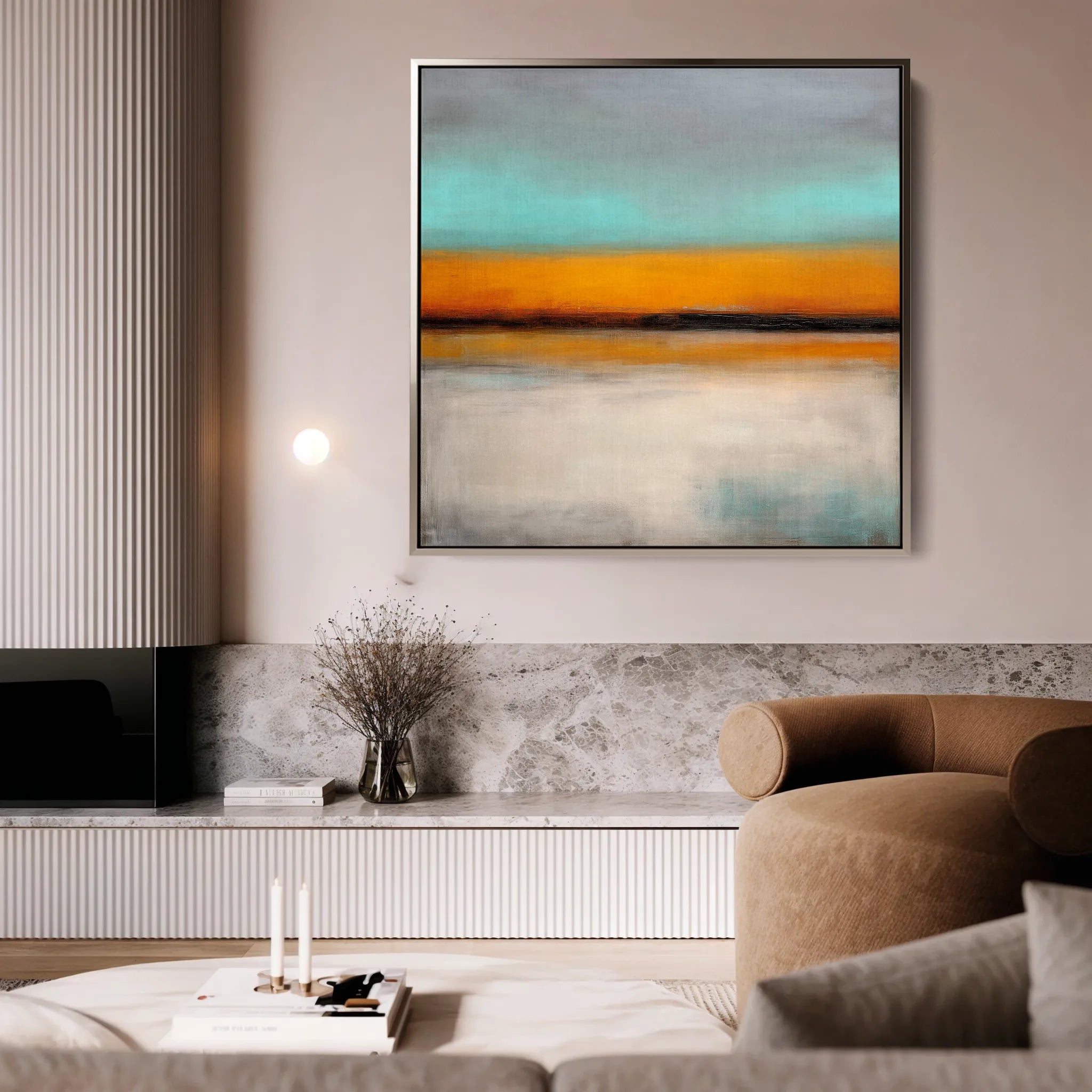 Abstract 772 Canvas Art 60 x 60 cm / Black