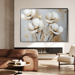 Floral 772 Canvas Art 60 x 40 cm / Black
