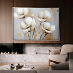 Floral 772 Canvas Art 60 x 40 cm / Black