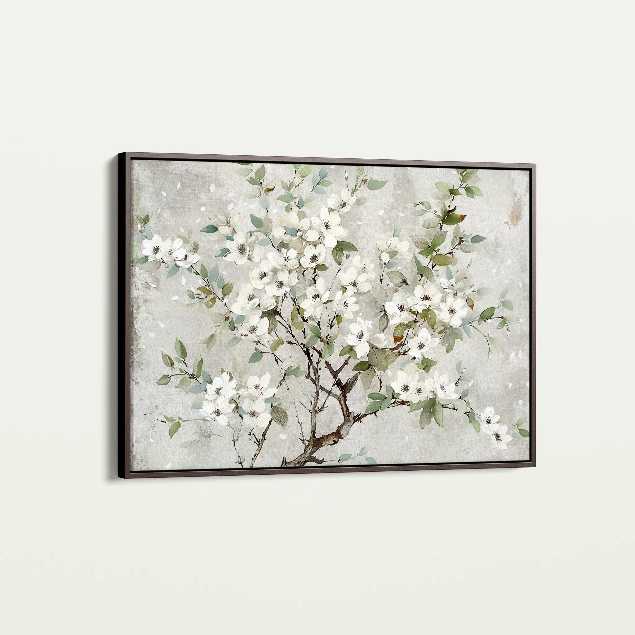 Floral 773 Canvas Art 60 x 40 cm / Black