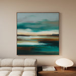 Abstract 774 Canvas Art 60 x 60 cm / Black