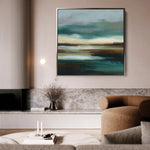 Abstract 774 Canvas Art 60 x 60 cm / Black