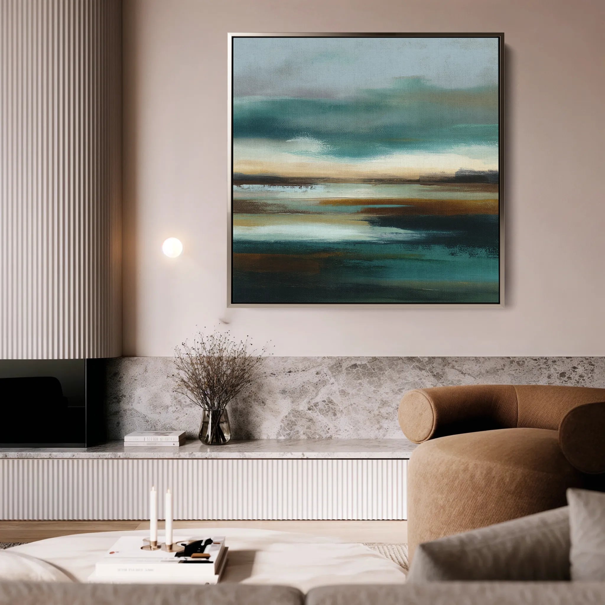 Abstract 774 Canvas Art 60 x 60 cm / Black