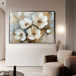 Floral 774 Canvas Art 60 x 40 cm / Black