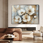 Floral 774 Canvas Art 60 x 40 cm / Black