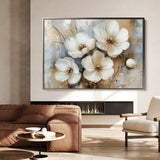 Floral 774 Canvas Art 60 x 40 cm / Black