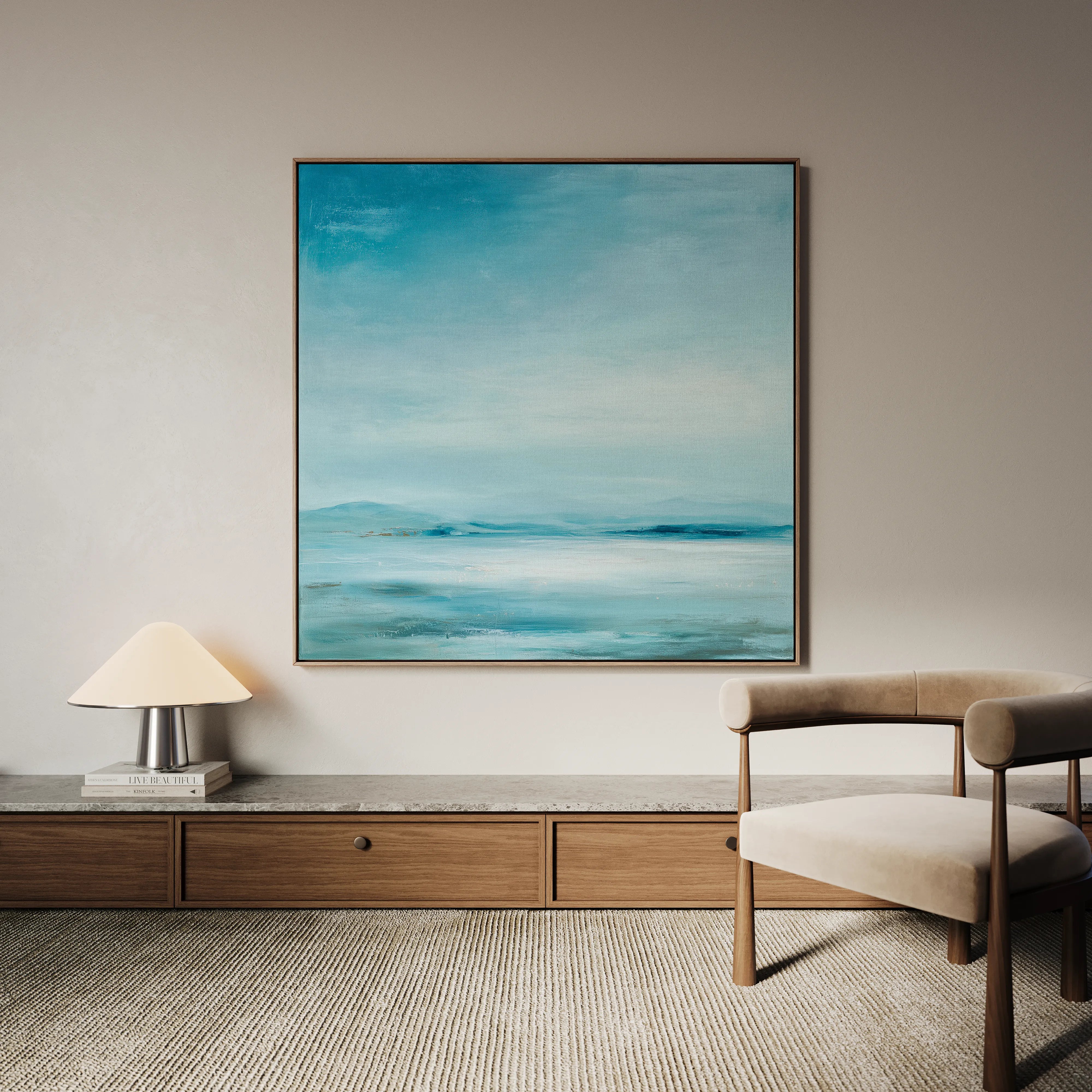 Abstract 775 Canvas Art 60 x 60 cm / Black
