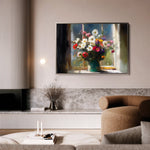 Floral 775 Canvas Art 60 x 40 cm / Black