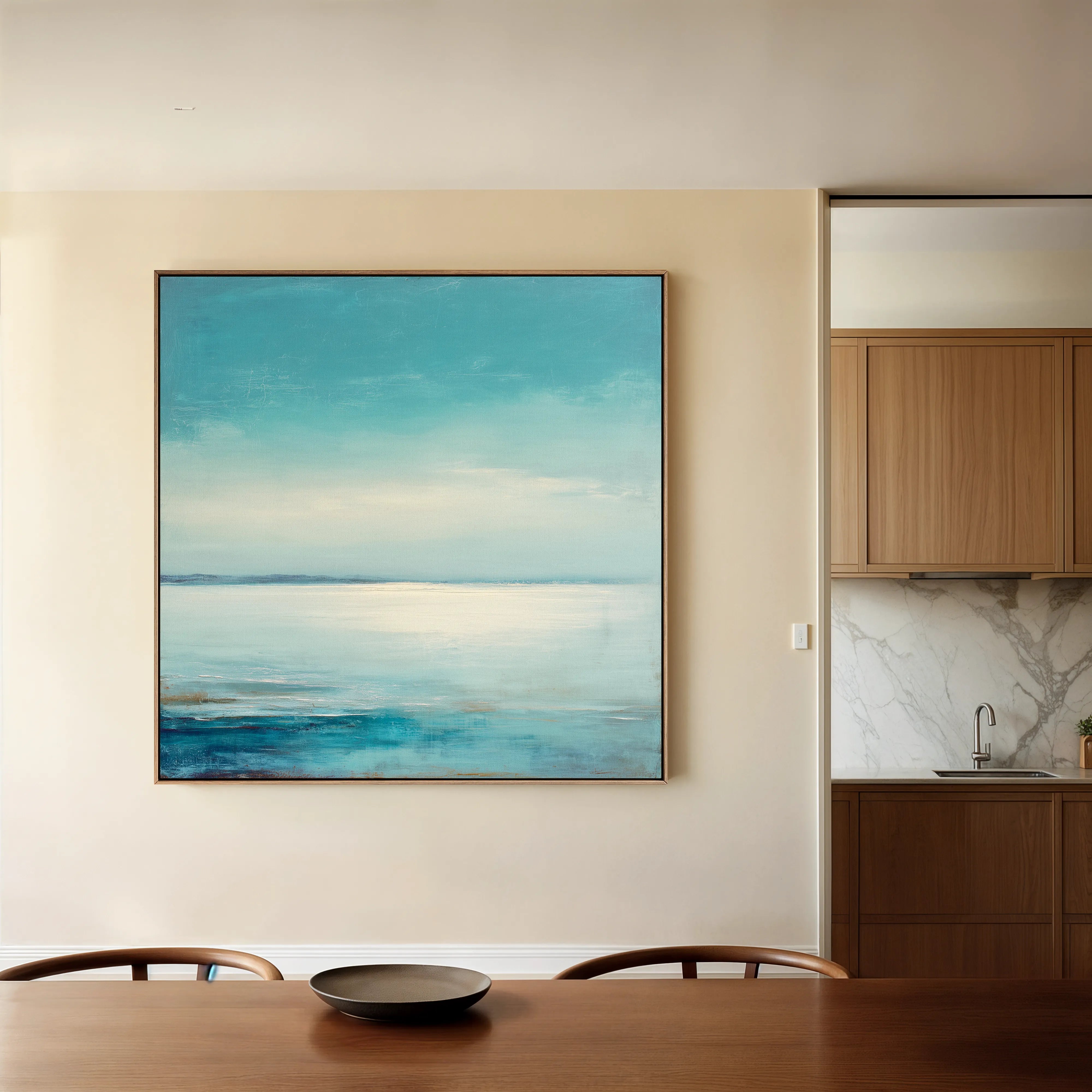 Abstract 776 Canvas Art 60 x 60 cm / Black