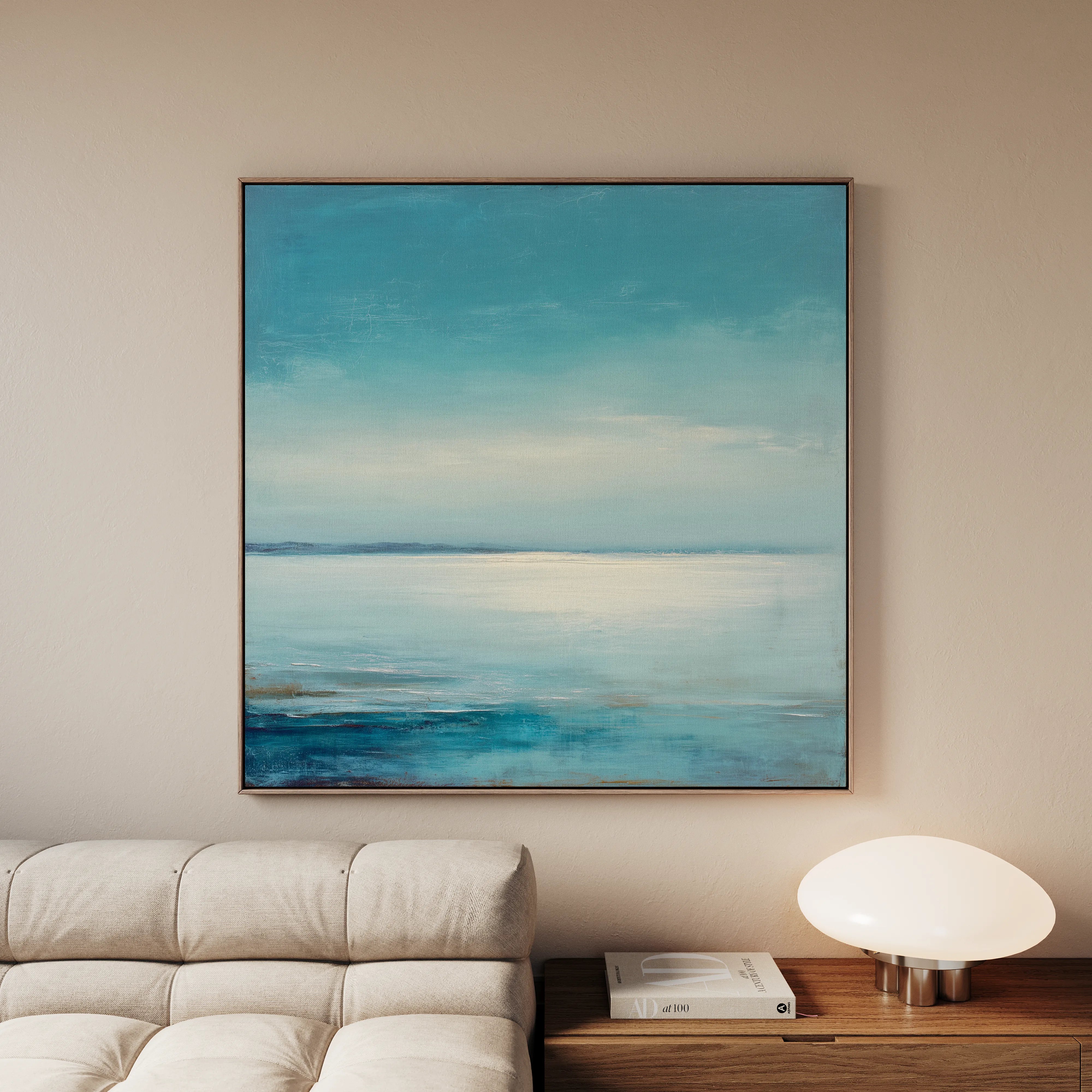Abstract 776 Canvas Art 60 x 60 cm / Black