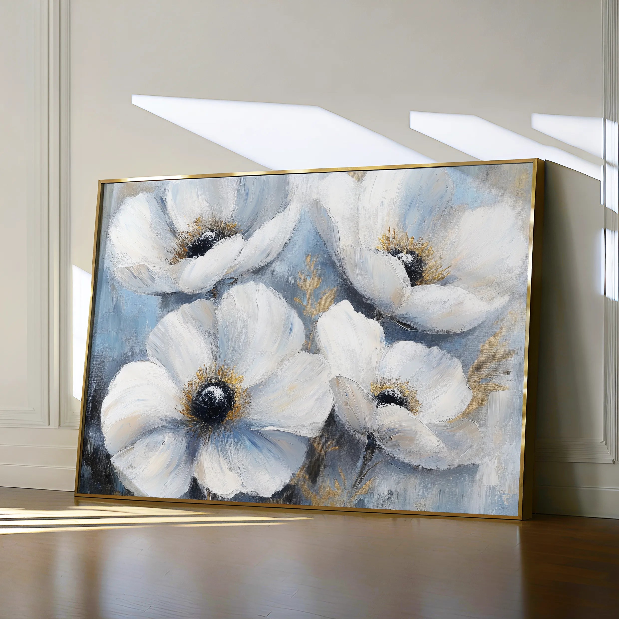 Floral 777 Canvas Art 60 x 40 cm / Black