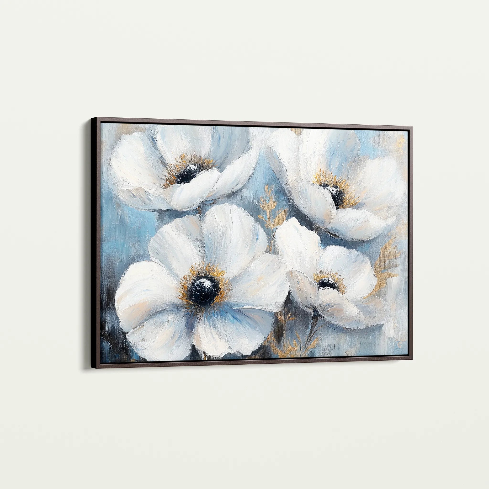 Floral 777 Canvas Art 60 x 40 cm / Black